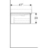 Тумба под раковину GEBERIT ICON 840490000 90 см